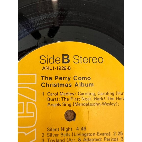 The Perry Como Christmas Album Vinyl Record ANL1-1929-B Silent Night - Picture 3 of 5